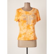 FRACOMINA - T-shirt orange en coton pour femme - Taille 40 - Modz