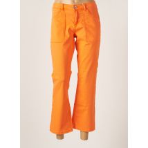 CREAM - Pantalon flare orange en coton pour femme - Taille W30 L28 - Modz