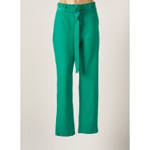 PIECES - Pantalon droit vert en polyester pour femme - Taille 40 - Modz