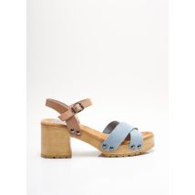 PORRONET - Sandales/Nu pieds bleu en cuir pour femme - Taille 39 - Modz