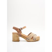 PORRONET - Sandales/Nu pieds beige en cuir pour femme - Taille 41 - Modz