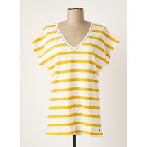 ELLE EST OU LA MER - T-shirt jaune en coton pour femme - Taille 40 - Modz