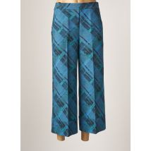 CARLA MONTANARINI - Pantalon 7/8 bleu en polyester pour femme - Taille 40 - Modz