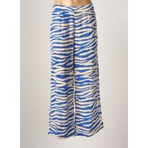 LOLA CASADEMUNT - Pantalon droit bleu en viscose pour femme - Taille 42 - Modz