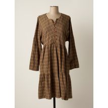 RHUM RAISIN - Robe mi-longue marron en coton pour femme - Taille 40 - Modz