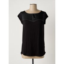 ASTRID BLACK LABEL - T-shirt noir en viscose pour femme - Taille 40 - Modz