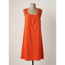 AGATHE & LOUISE - Robe mi-longue orange en coton pour femme - Taille 40 - Modz