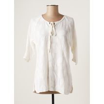 FELINO - Blouse blanc en coton pour femme - Taille 40 - Modz