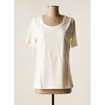 TELMAIL - T-shirt beige en modal pour femme - Taille 50 - Modz