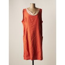 EGATEX - Robe mi-longue orange en coton pour femme - Taille 42 - Modz