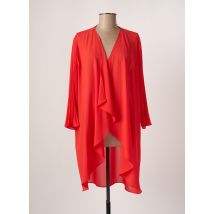 TINTA STYLE - Gilet manches longues rouge en polyester pour femme - Taille 44 - Modz