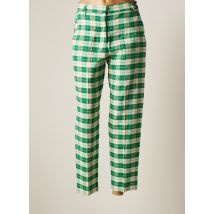 OTTOD'AME - Pantalon chino vert en lin pour femme - Taille 36 - Modz