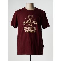 SCHOTT - T-shirt marron en coton pour homme - Taille L - Modz