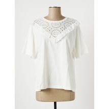 LA FEE MARABOUTEE - Top blanc en coton pour femme - Taille 34 - Modz