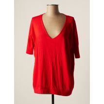 ZILCH - Pull rouge en autre matiere pour femme - Taille 42 - Modz