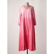 CHICOSOLEIL - Robe longue rose en coton pour femme - Taille 36 - Modz