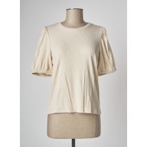 OBJECT - T-shirt beige en tencel pour femme - Taille 38 - Modz