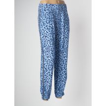 ELEONORA AMADEI - Pantalon droit bleu en coton pour femme - Taille 36 - Modz