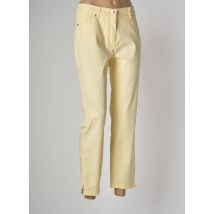 TONI - Pantalon 7/8 jaune en coton pour femme - Taille 44 - Modz