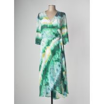 LA FEE MARABOUTEE - Robe longue vert en polyester pour femme - Taille 40 - Modz