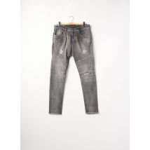 UNIQUE - Jeans coupe slim gris en coton pour homme - Taille W30 L32 - Modz