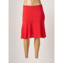 SCOTTAGE - Jupe mi-longue rouge en polyester pour femme - Taille 42 - Modz