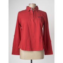 COMPTOIR DU RUGBY - Polo rouge en coton pour femme - Taille 42 - Modz