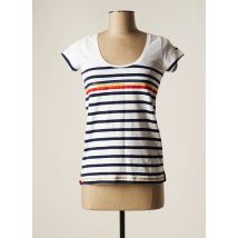 LA MARINIÈRE FRANÇAISE - T-shirt bleu en coton pour femme - Taille 34 - Modz