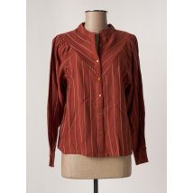 MKT STUDIO - Chemisier marron en coton pour femme - Taille 34 - Modz