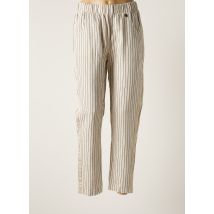 BSB - Pantalon droit beige en lin pour femme - Taille 34 - Modz