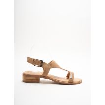 LES P'TITES BOMBES - Sandales/Nu pieds beige en cuir pour femme - Taille 41 - Modz