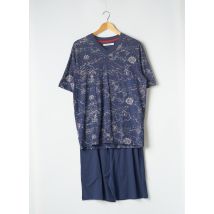 CHRISTIAN CANE - Pyjashort bleu en coton pour homme - Taille 40 - Modz