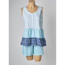 SENORETTA - Pyjashort bleu en coton pour femme - Taille 42 - Modz