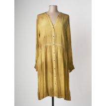 NÜ - Robe mi-longue jaune en viscose pour femme - Taille 44 - Modz