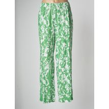 ICHI - Pantalon large vert en coton pour femme - Taille 36 - Modz