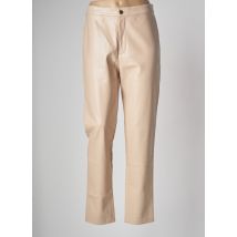 ESQUALO - Pantalon droit beige en polyurethane pour femme - Taille 42 - Modz