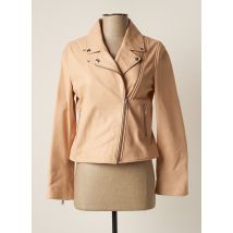 PABLO - Veste en cuir rose en cuir d'agneau pour femme - Taille 38 - Modz