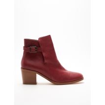 SESSUN - Bottines/Boots rouge en cuir pour femme - Taille 39 - Modz