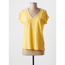 C'EST BEAU LA VIE - T-shirt jaune en coton pour femme - Taille 38 - Modz