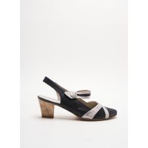 GEO-REINO - Sandales/Nu pieds noir en cuir pour femme - Taille 36 - Modz