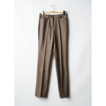 GARDEUR - Pantalon slim marron en laine vierge pour femme - Taille 36 - Modz