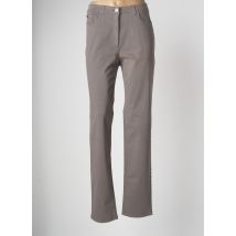 JOCAVI - Pantalon slim gris en coton pour femme - Taille 46 - Modz