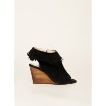 MELINE - Sandales/Nu pieds noir en cuir pour femme - Taille 39 - Modz
