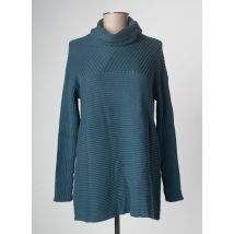 PAN - Pull col roulé bleu en coton pour femme - Taille 36 - Modz