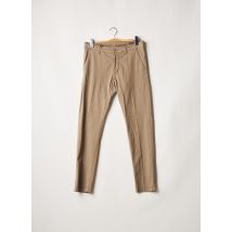 DOPPELGÄNGER - Pantalon chino marron en coton pour homme - Taille 44 - Modz