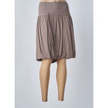 LE PETIT BAIGNEUR - Jupe mi-longue marron en coton pour femme - Taille 42 - Modz