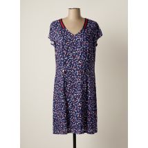 PAUSE CAFE - Robe mi-longue bleu en viscose pour femme - Taille 38 - Modz