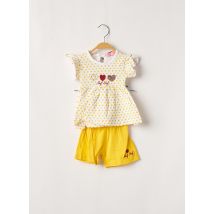 NAF NAF - Ensemble short jaune en coton pour fille - Taille 6 M - Modz