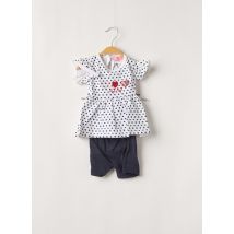 NAF NAF - Ensemble short bleu en coton pour fille - Taille 6 M - Modz