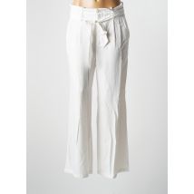 SARAH JOHN - Pantalon droit blanc en viscose pour femme - Taille 38 - Modz